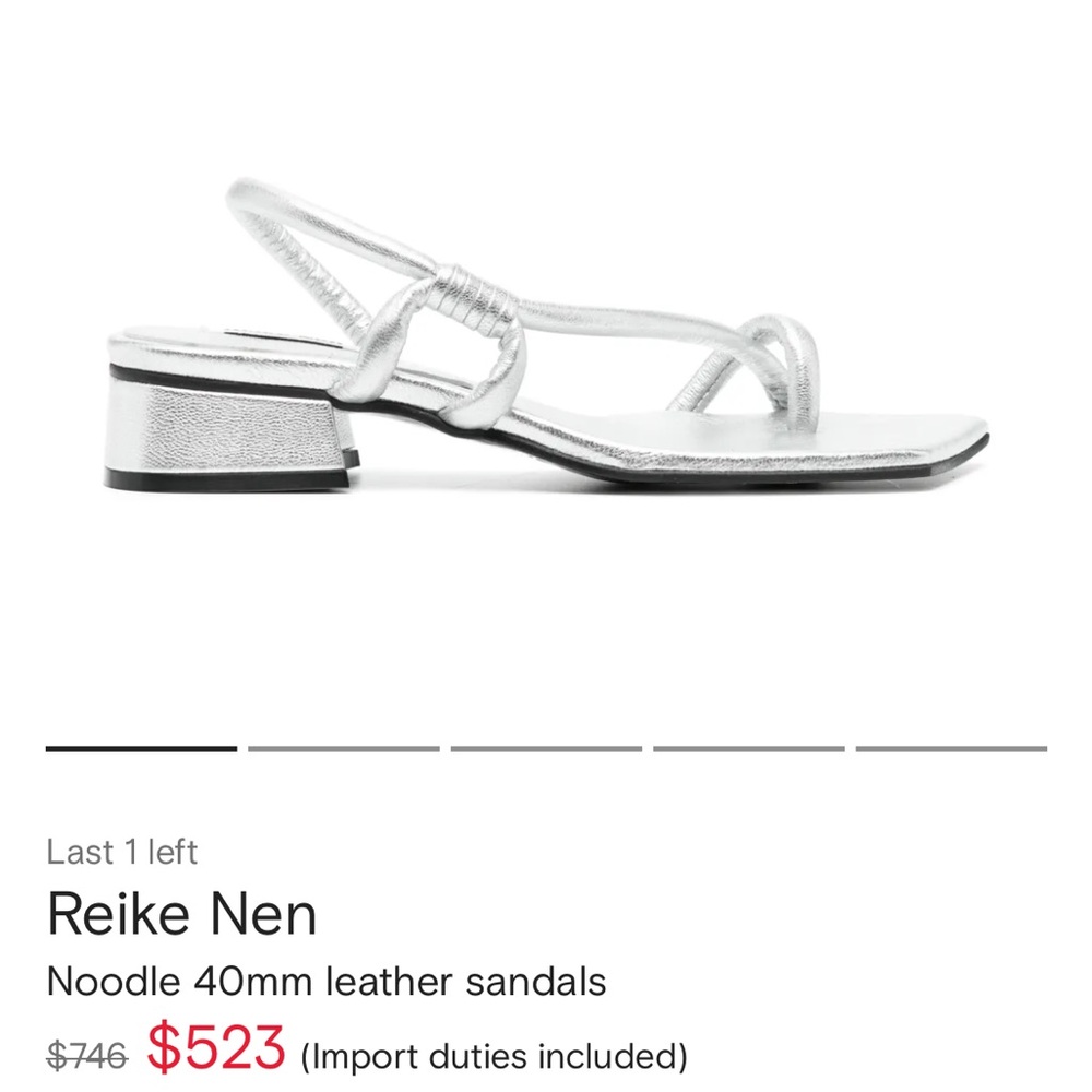 Reike Nen Noodle Sandals